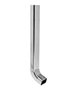 Gutter Downpipe 100x75 2.7 Plain+Shoe Crimp