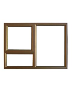 Aluminium Window Bronze 1200x900 - Clear
