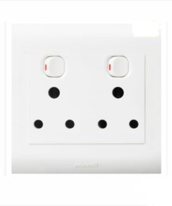 4x4 Double Socket White