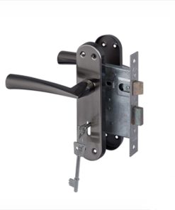 Yale 3 Lever Dritta Lockset Satin Black Nickle