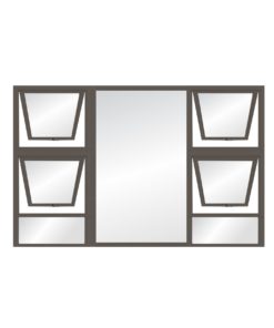 Aluminium Window Bronze 2100X1500