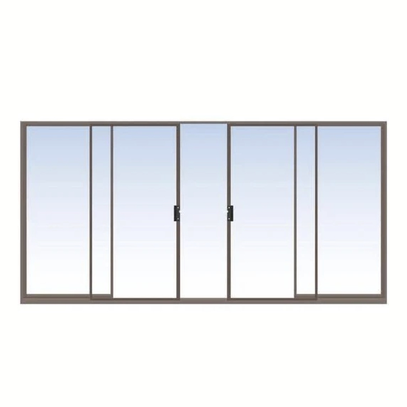 Aluminium Sliding Door 4Panel 3m X 2.1m Bronze