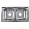 Sink CG Double Bowl No Tray Oval