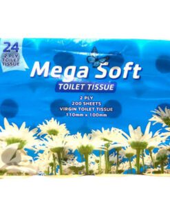 MegaSoft 2 Ply Toilet Paper 2 x 24 Rolls