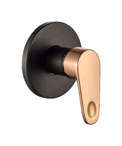 Shower Mixer Black & Rose Gold