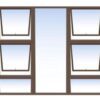 Aluminium Window Bronze - Clear 2100X1800