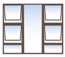 Aluminium Window Bronze - Clear 2100X1800