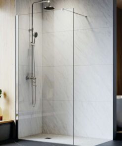 Shower Screen Chrome 1000x2000 Excluding Base