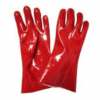 Glove Pvc Red Cuff Smooth Wrist