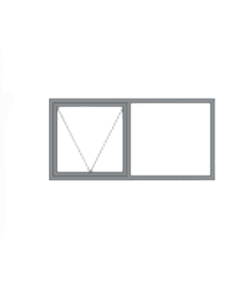 Aluminium Window Bronze 1200x600