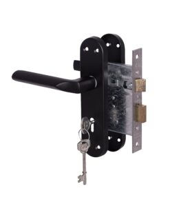 Yale 3 Lever Lockset Cuneo Matte Black