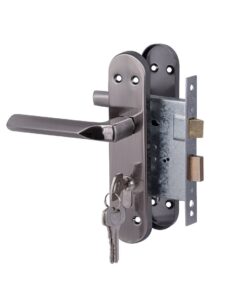 Yale 3 Lever Lockset Cuneo Satin Black Cylinder