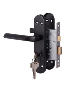 Yale 3 Lever Lockset Cuneo Matte Black Cylinder