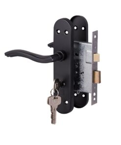 Yale 3 Lever Lockset Onda Matte Black Cylinder