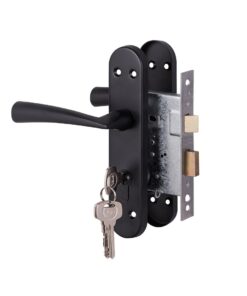 Yale 3 Lever Lockset Dritta Matte Black Cylinder