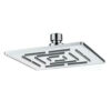Shower Rose Square Maze 150mm