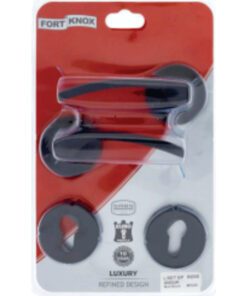 Fort Knox Lockset Anouk Matt Black M7G50