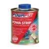 Powafix Powa Strip is a fast acting, heavy duty, non-slumping paint remover that removes multiple layers of paint in one application. FEATURES & BENEFITS: Heavy duty-fast acting Heavy consistency non slump formulation Will soften and clean paint hardened brushes Washes off easily with water