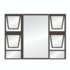 Aluminium Window Bronze 2400x1500