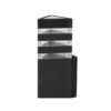 Wall Lamp Single 3 Stripe Black