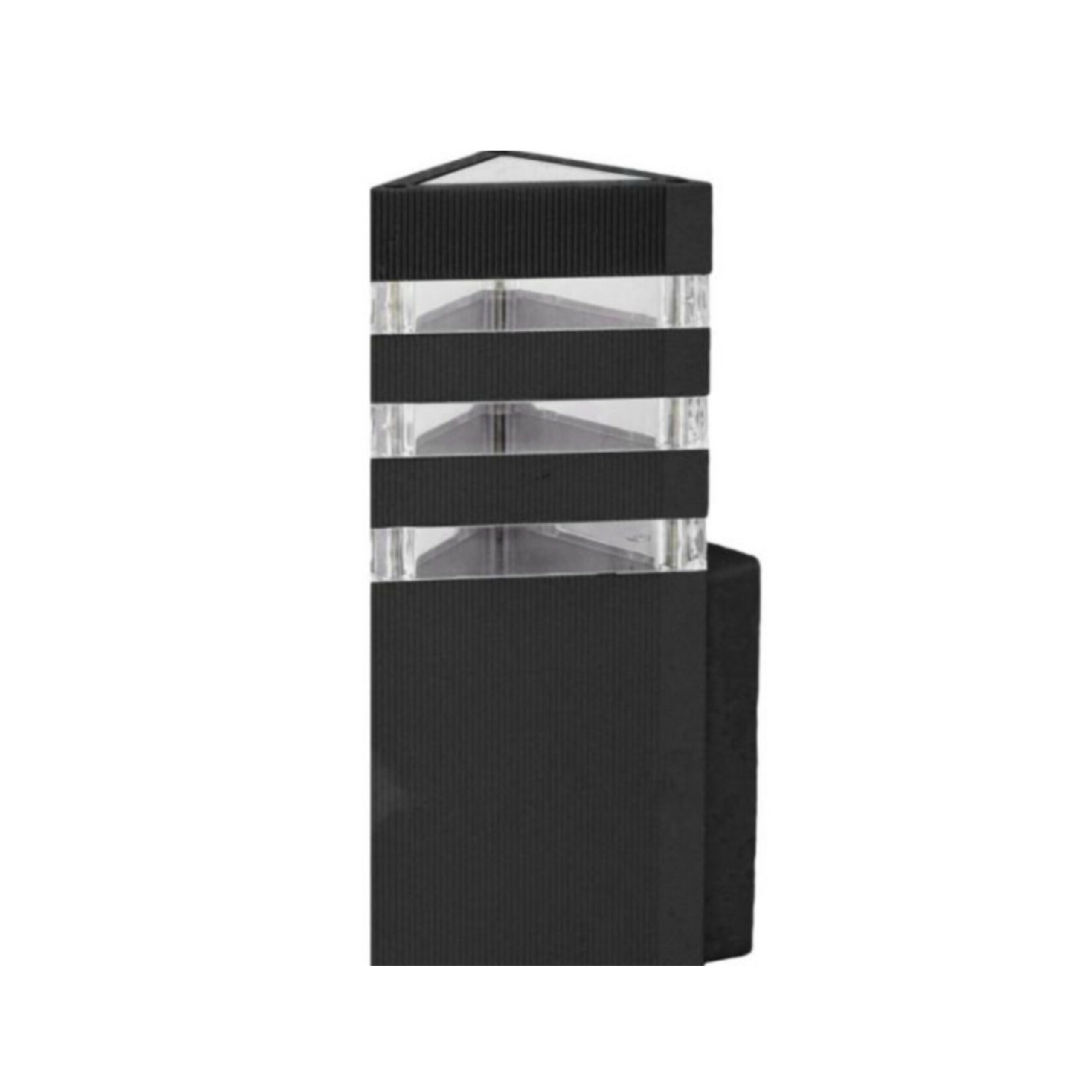 Wall Lamp Single 3 Stripe Black