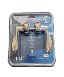 Lockset 3 Lever On Rose Firat Alum Rosette
