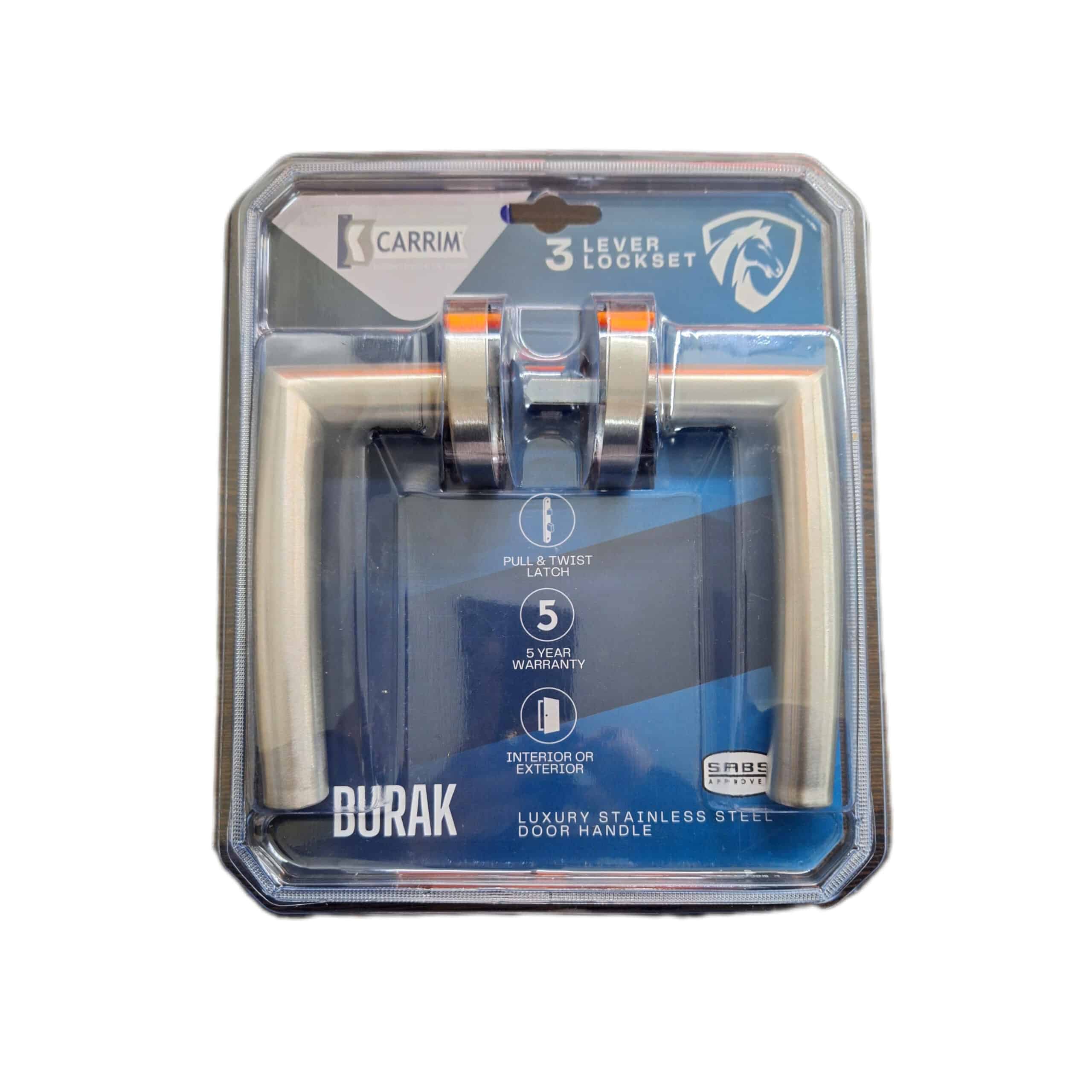 Lockset 3 Lever On Rose Burak Rosette