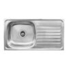 Sink 915x460 Drop In Waste + Cleats