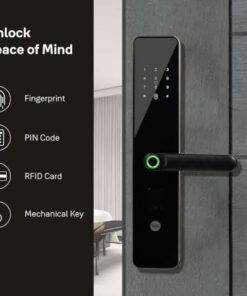 Alternative view of Yale Biometric Digital Lock Black