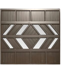 Garage Door Single Aluminium Arrow Bronze