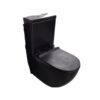 Luxus Matt Black Round Close Couple