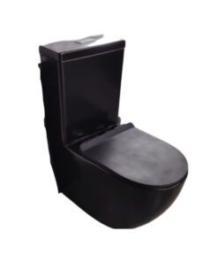 Luxus Matt Black Round Close Couple