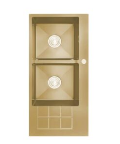 Sink CG Double Drop-In 1000x460mm Gold