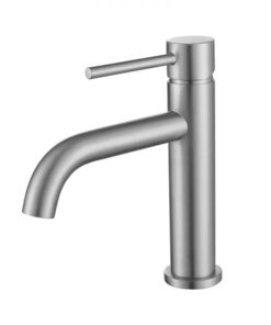 Basin Mixer Bijiou Stylet Satin Nickle Short Body
