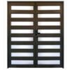 Aluminium Double Horizontal Bronze Door