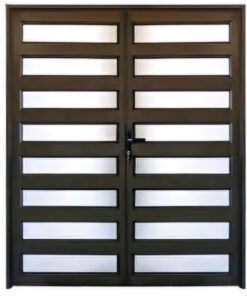 Aluminium Double Horizontal Bronze Door