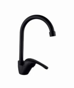 Sink Mixer Single Lever Swan Neck Black
