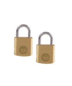 Yale Padlock 30mm Brass Duo Pack