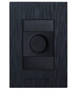 Electric Dimmer 4x2 Matt Black