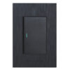 1 Lever 1 Way Light Switch 4x2 Matt Black