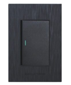 1 Lever 1 Way Light Switch 4x2 Matt Black