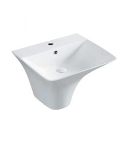 Wall Mount Basin 1 Piece Square White