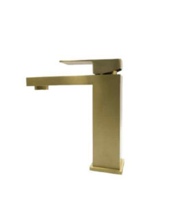 Venice Short Basin Mixer Brushed Brass