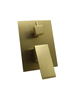 Venice Shower Mixer Diverter Brushed Brass