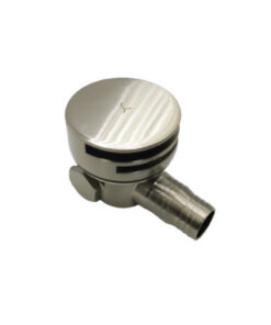 SOF Round Bath Filler Brushed Stainless Steel