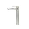 Capri High Basin Mixer Brushed Stainless Steel