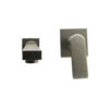Capri Wall Mount Basin Mixer - Gun Metal