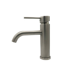 Sienna Short Basin Mixer - Gun Metal