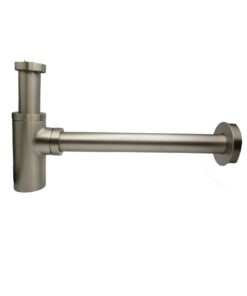 SOF Round Bottle Trap Brushed Stainless Steel