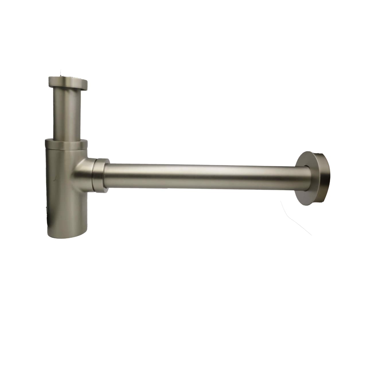 SOF Round Bottle Trap Brushed Stainless Steel